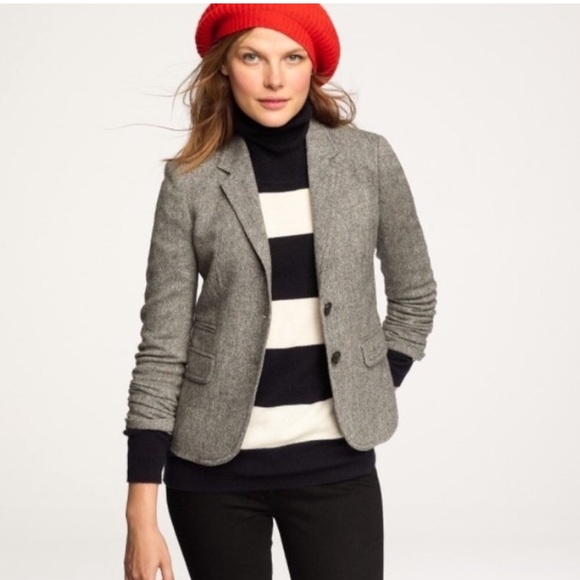 J. Crew - Schoolboy Blazer in Gray Donegal Tweed - Picture 3 of 8